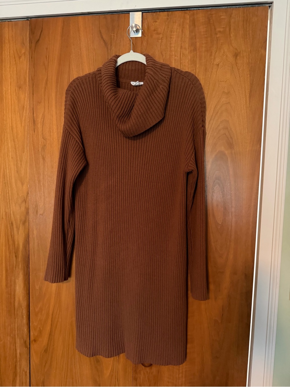 Tribal Jeans ribbed Cowl Neck Sweater Dress Size Large